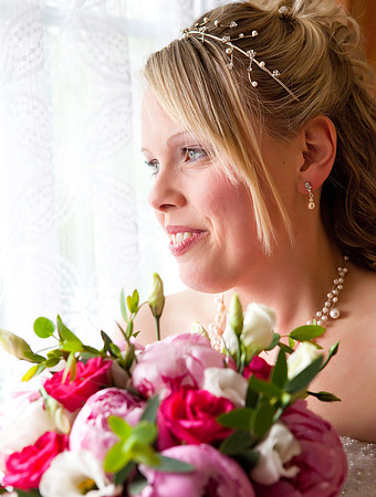 Bride with bouquet