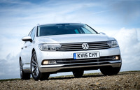 VW Passat looking good against a dramatic sky.