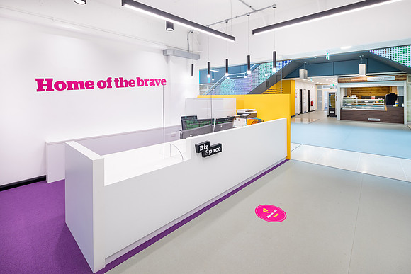 Reception at BizSpace Milton Keynes, office interior photography