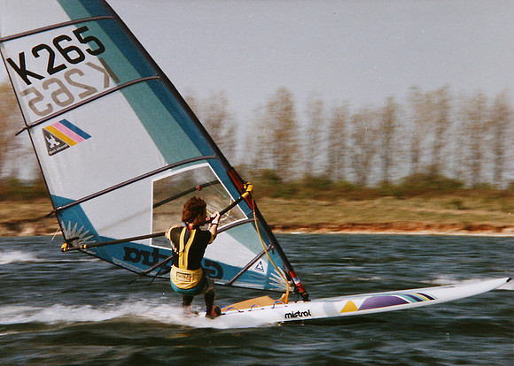 Windsurfing Brogborough circa 1990
